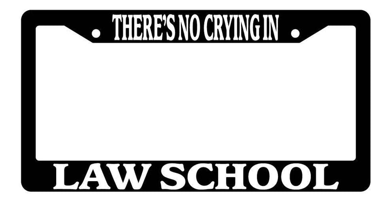 Black License Plate Frame There&