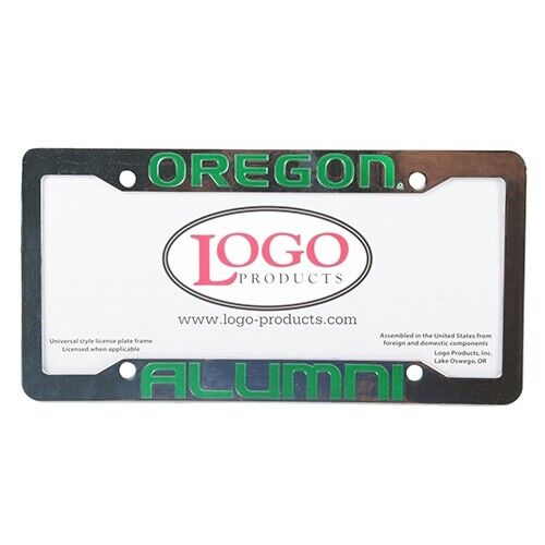 NCAA Oregon Ducks Alumni Chrome Plastic License Plate Frame