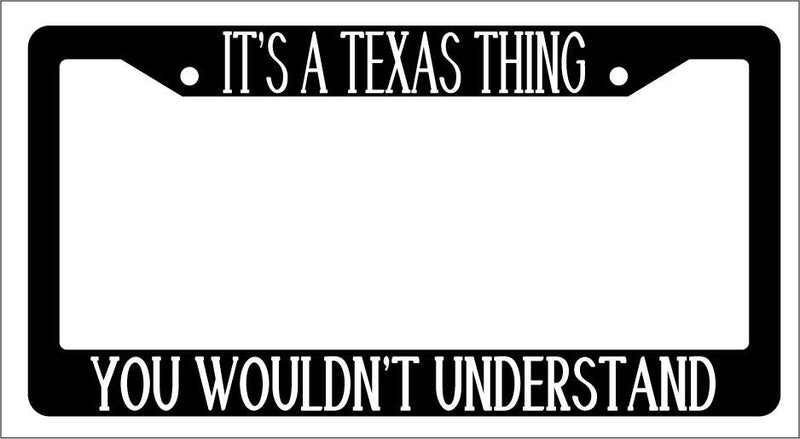 Black License Plate Frame IT&