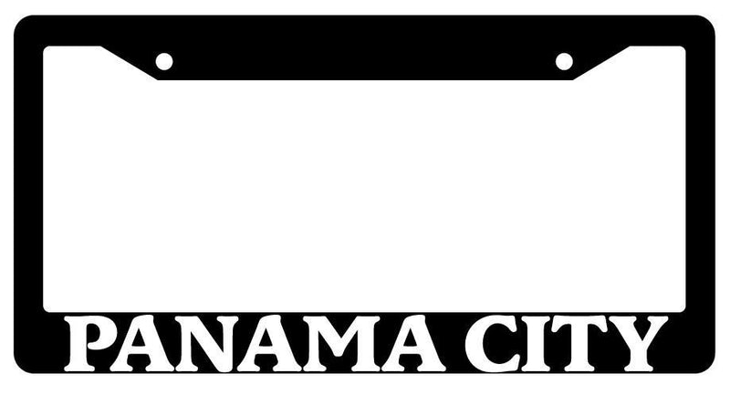 Black License Plate Frame New City State Panama City Auto Accessory 1105  Mod-GRAPH9856236-1422