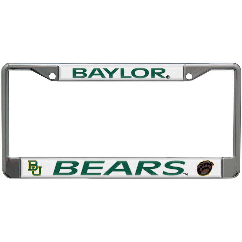 NCAA Baylor Bears Metal License Plate Frame w/Domed Acrylic