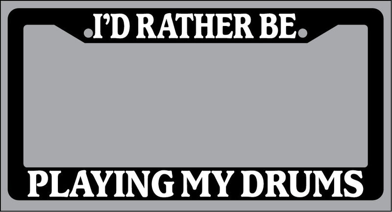 Black License Plate Frame "I&