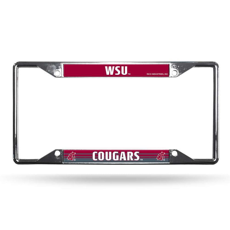 NCAA Washington State Cougars EZ View Metal License Plate Frame