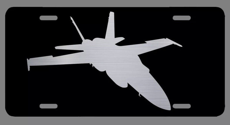 Fighter Jet Laser Etched Metal License Plate Military Air Force Pilot Gifts Gift