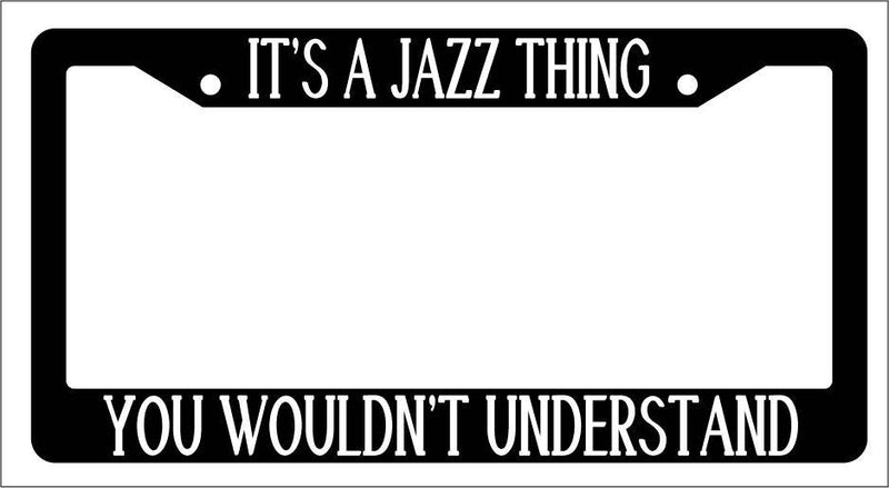 Black License Plate Frame IT&
