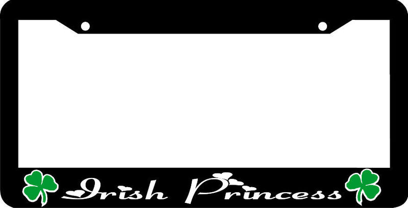 IRISH PRINCESS SHAMROCK clover ireland License Plate Frame