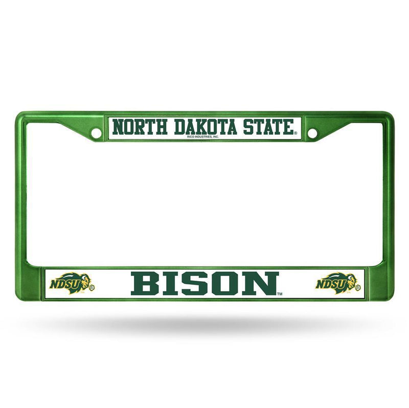 NCAA North Dakota State Bison Team Color Chrome License Plate Frame