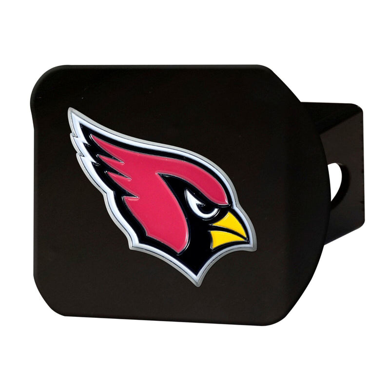 NFL Arizona Cardinals 3D Color on Black Metal Hitch Cover