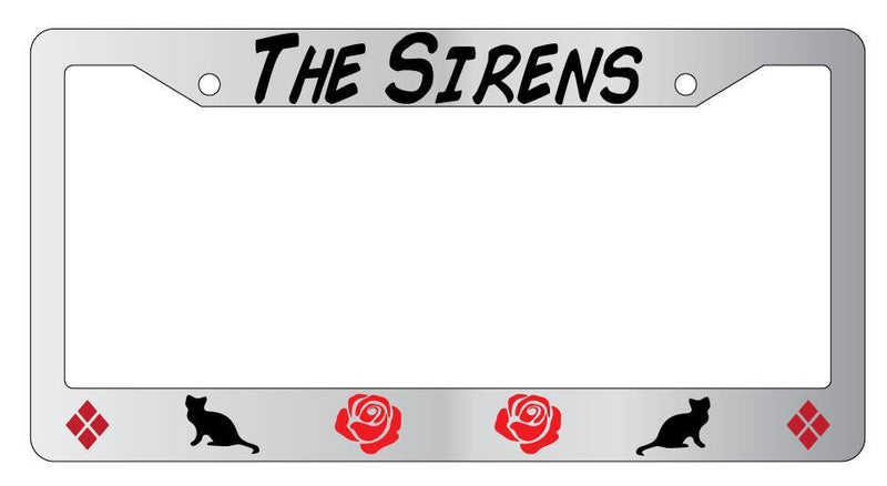The Sirens Chrome License Plate Frame  Mod-GRAPH9856236-4184