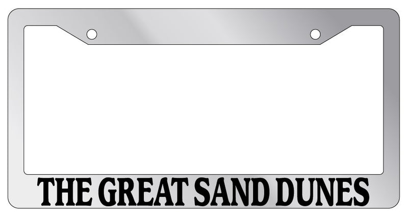 Chrome License Plate Frame The Great Sand Dunes Auto Accessory 1103  Mod-GRAPH9856236-4503