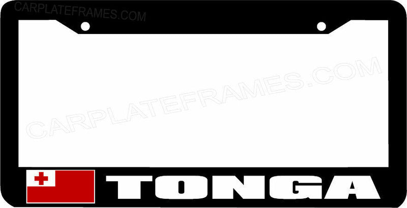 TONGA flag License Plate Frame