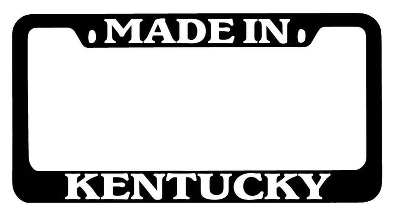 Black METAL License Plate Frame Made In Kentucky Auto Accessory 1503  Mod-GRAPH9856236-9139