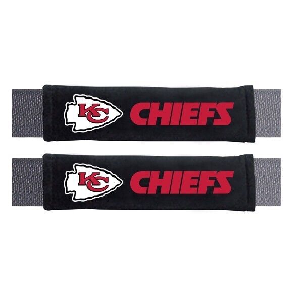 NFL Kansas City Chiefs 2-Piece Embroidered Seat Belt Covers