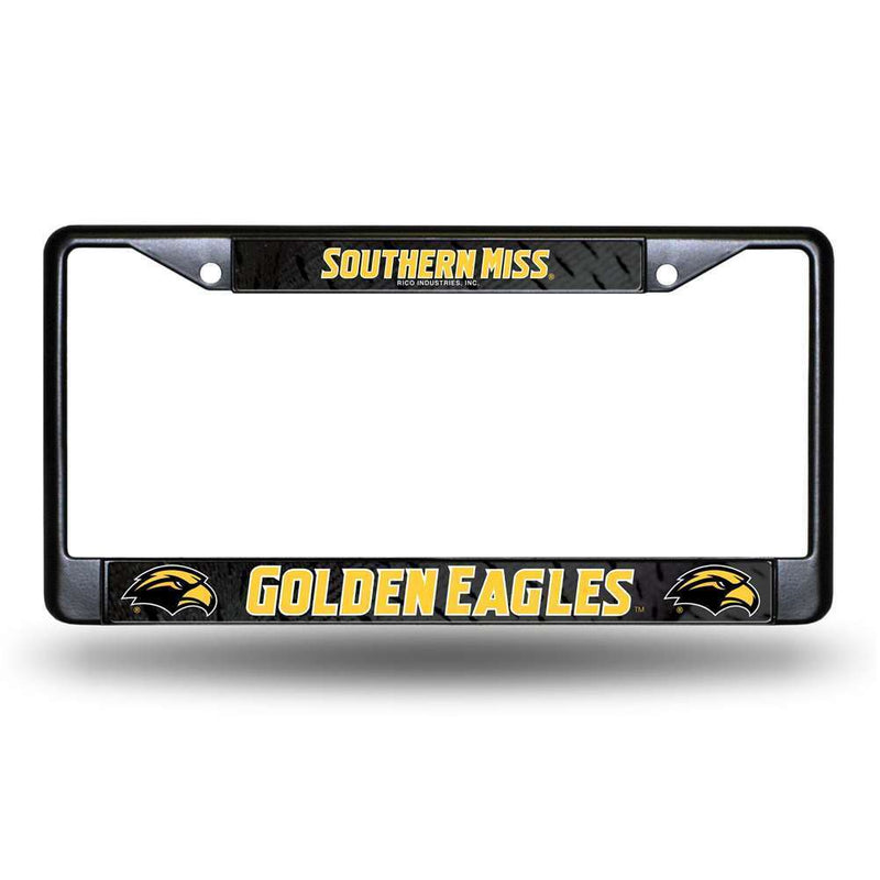 NCAA Southern Mississippi Golden Eagles Black License Plate Frame