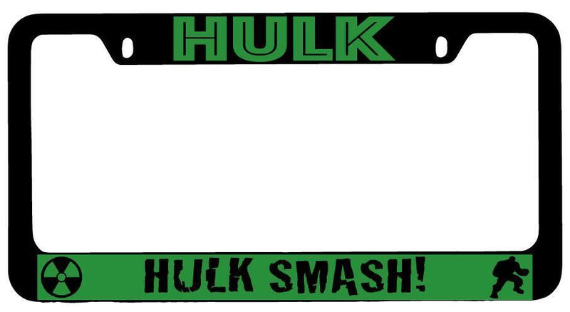 Hulk Black METAL License Plate Frame Auto For Marvel  Mod-GRAPH9856236-10199