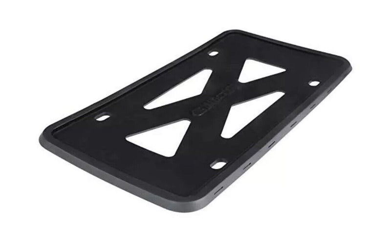 BLACK 2x Silicone License Plate Frame with Installation Hardware Screws (PAIR)
