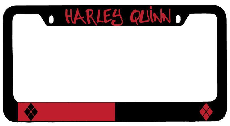 Harley Quinn (Design 2) Black METAL License Plate Frame DC  Mod-GRAPH9856236-9659