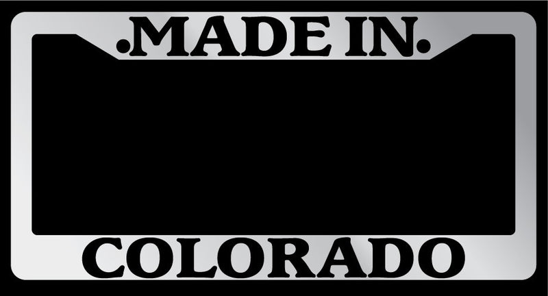 Chrome License Plate Frame Made in Colorado Auto Accessory 1193  Mod-GRAPH9856236-6518