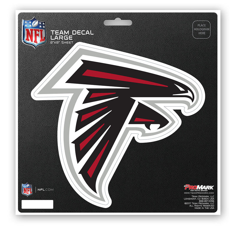 NFL Atlanta Falcons Decal Large 8"X8" Auto RV Boat Cooler Luggage