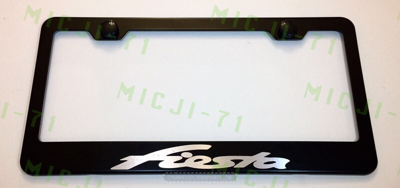 Fiesta Stainless Steel License Plate Frame Holder Rust Free