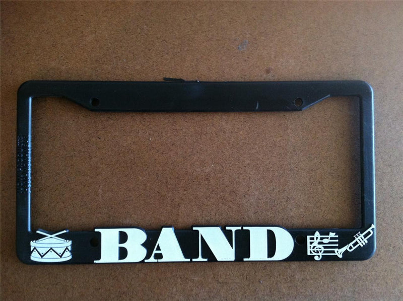 Black License Plate Frame Band Auto Accessory Novelty  Mod-GRAPH9856236-7