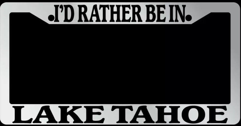 Chrome License Plate Frame "I&