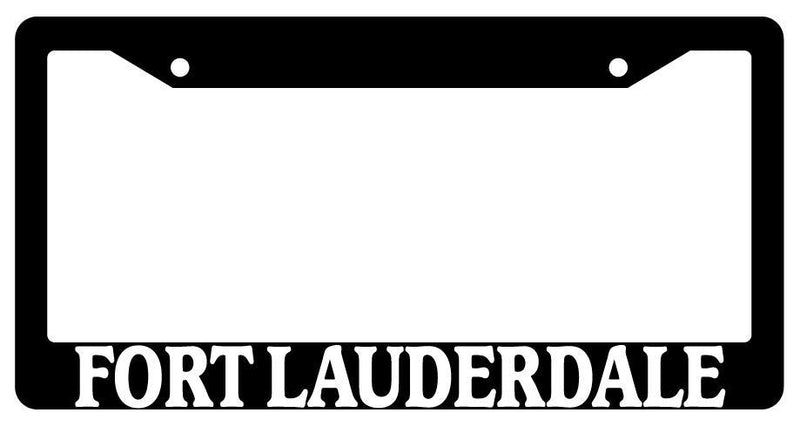 Black License Plate Frame New City State Fort Lauderdale Auto Accessory 1257  Mod-GRAPH9856236-1426