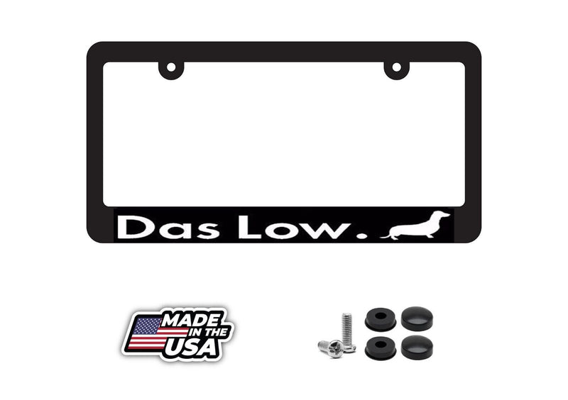 Das Low JDM Euro Slammed Lowered RWD AWD Turbo Black License Plate Frame FF7