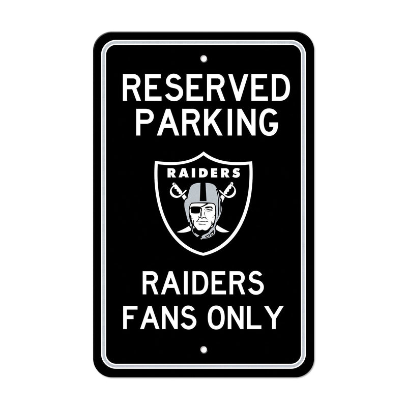 NFL Las Vegas Raiders Reserved Parking Sign Large Decor 12"x 18"