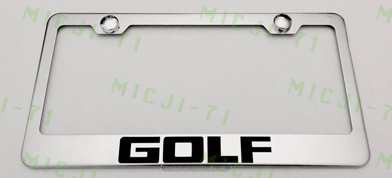 Golf Stainless Steel License Plate Frame Holder Rust Free