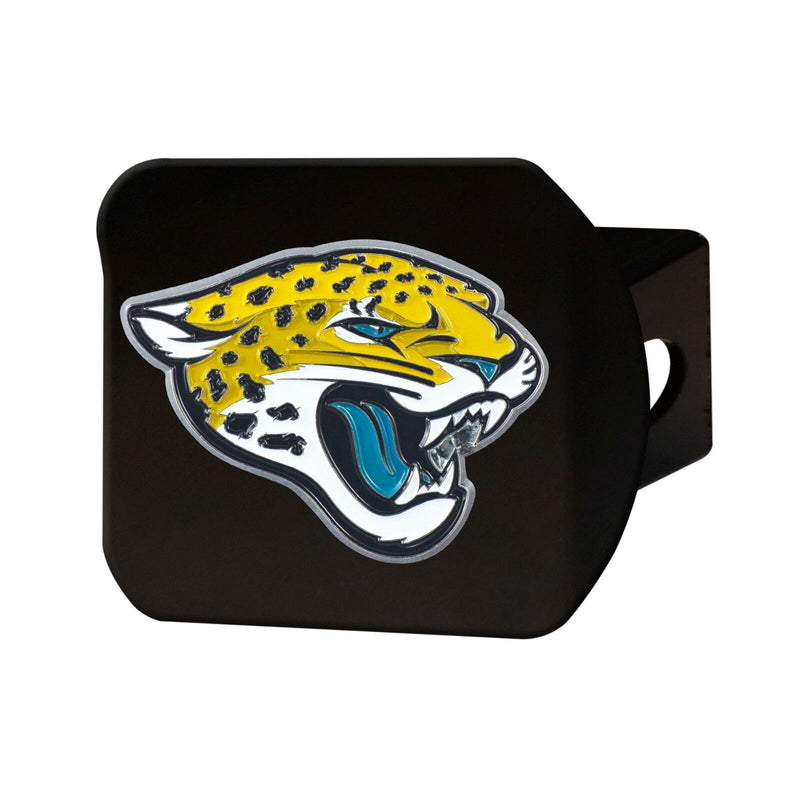 NFL Jacksonville Jaguars 3D Color on Black Metal Hitch Cover