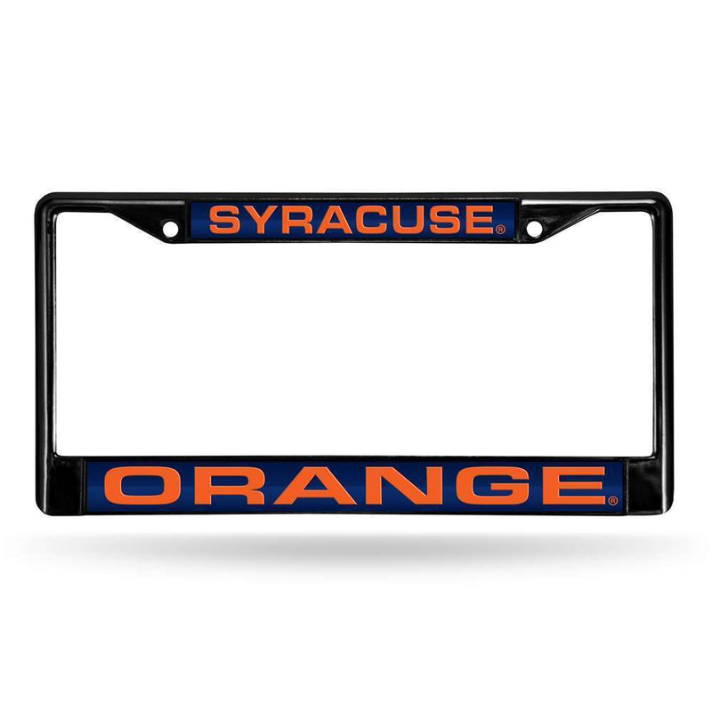 NCAA Syracuse Orange  Inlaid Acrylic Black License Plate Frame