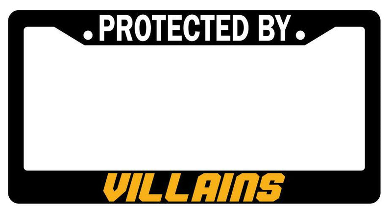 Protected By Villains Black Plastic License Plate Frame My Hero Academia  Mod-GRAPH9856236-3281