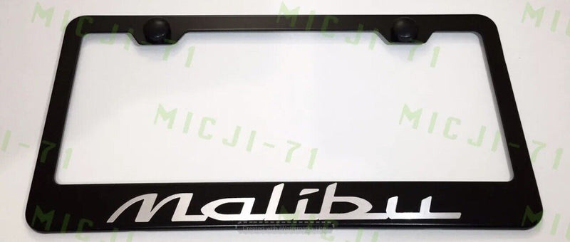 Malibu Stainless Steel License Plate Frame Holder Rust Free