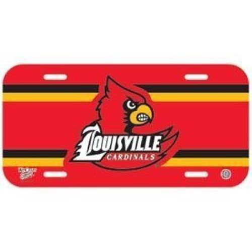 NCAA Louisville Cardinals Plastic License Plate