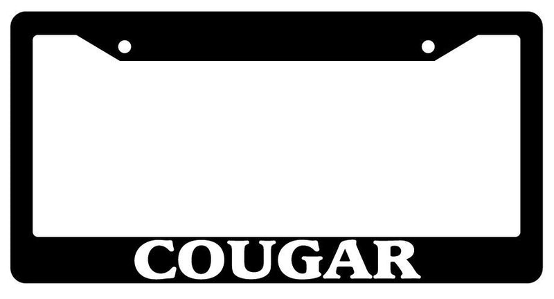 Black License Plate Frame Cougar Auto Accessory Novelty 1888  Mod-GRAPH9856236-274