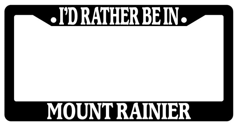 Black License Plate Frame I&
