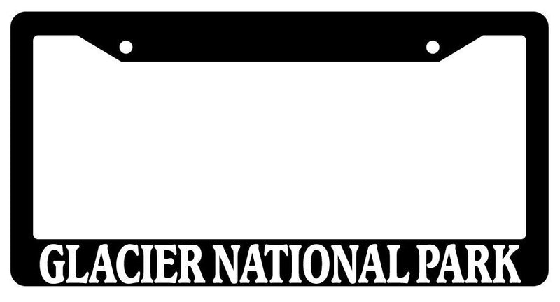 Black License Plate Frame Glacier National Park Auto Accessory 1317  Mod-GRAPH9856236-662