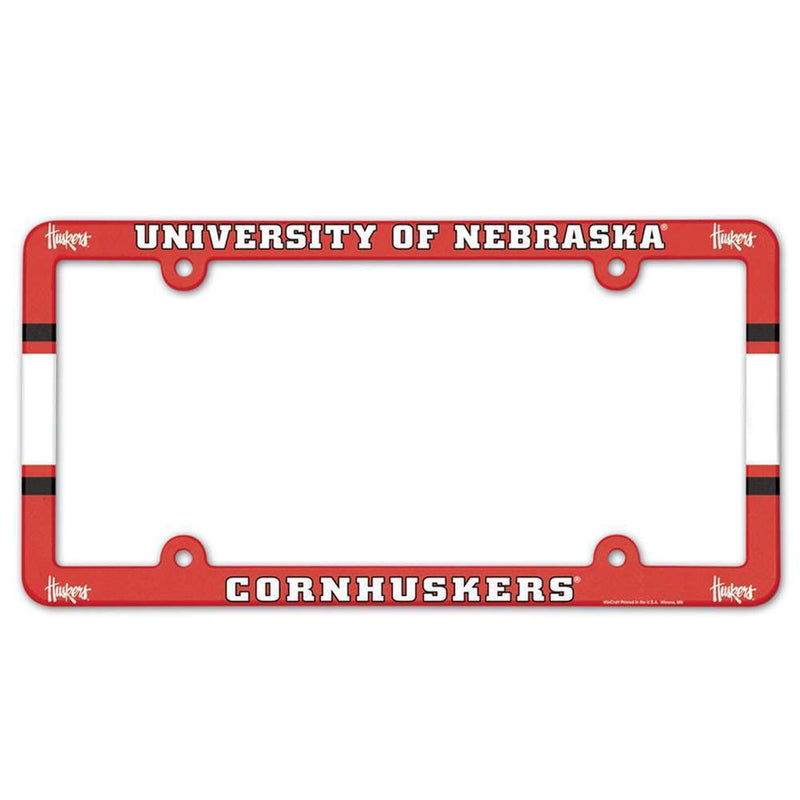 NCAA Nebraska Cornhuskers Plastic License Plate Frame