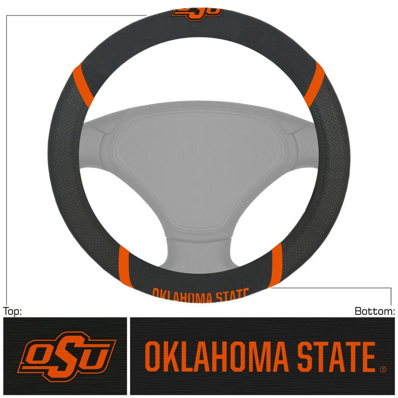 NCAA Oklahoma State Cowboys Embroidered Steering Wheel Cover