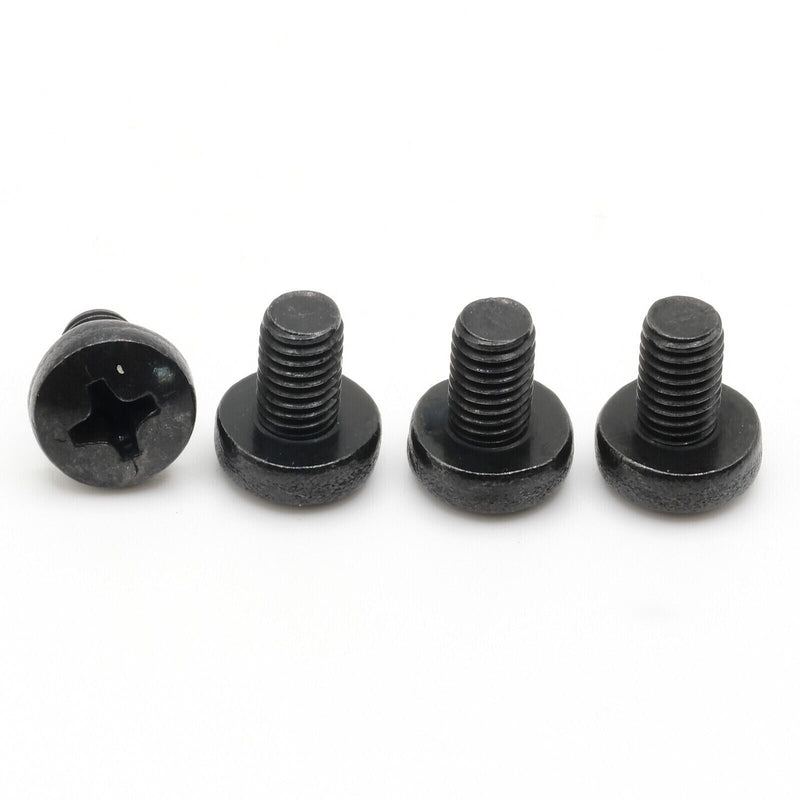 Black License Plate Screws for BMW & Tesla (4 Pack) M5-0.8 X 8mm Phillips