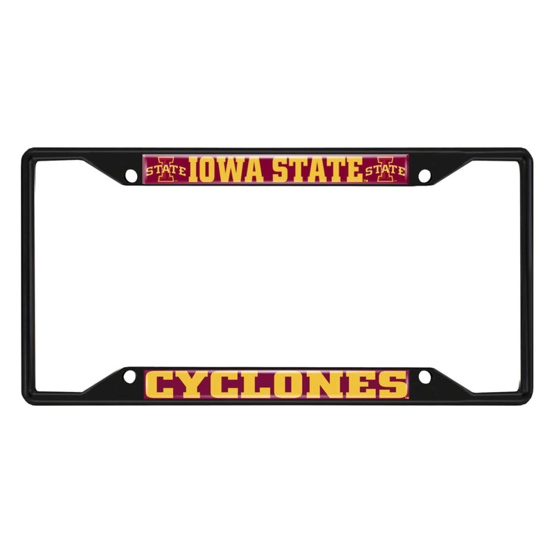 NCAA Iowa State Cyclones Black Metal License Plate Frame