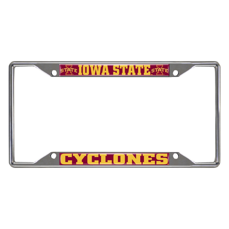 NCAA Iowa State Cyclones Chrome Metal License Plate Frame