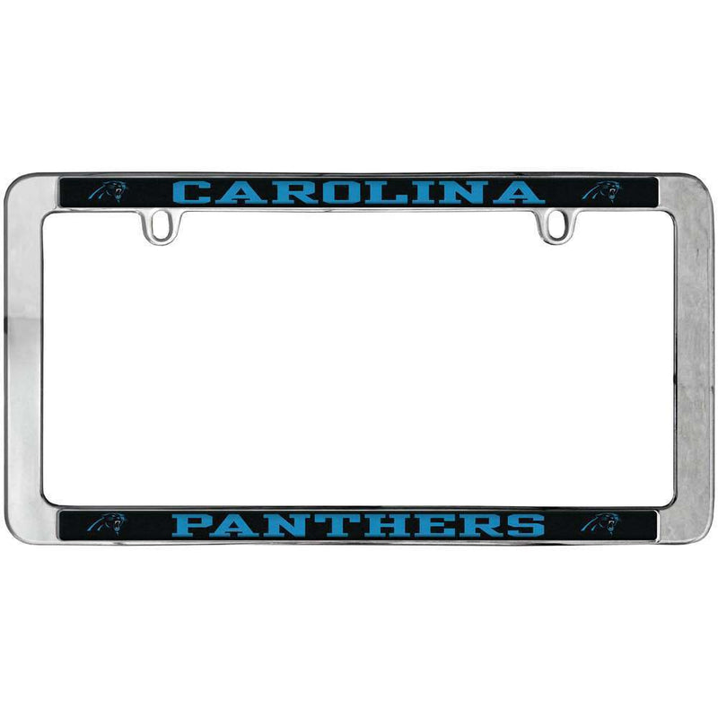 NFL Carolina Panthers Thin Metal License Plate Frame