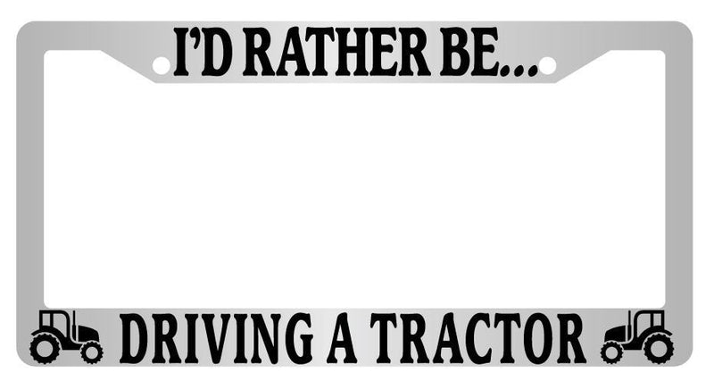 Chrome License Plate Frame I&