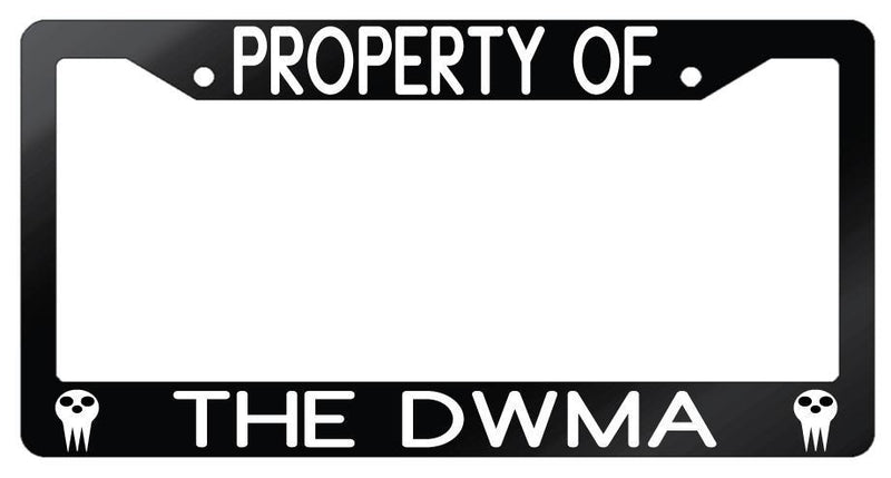 Glossy Black License Frame Property Of The DWMA Auto Accessory Soul Eater  Mod-GRAPH9856236-7304