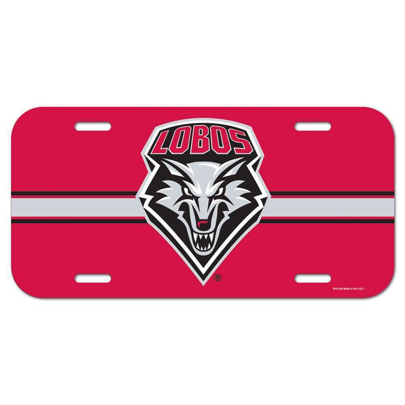 NCAA New Mexico Lobos Plastic License Plate