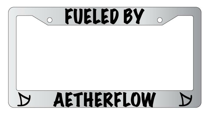 Fueled By Aetherflow (Summoner) Chrome License Plate Frame FFXIV  Mod-GRAPH9856236-4249