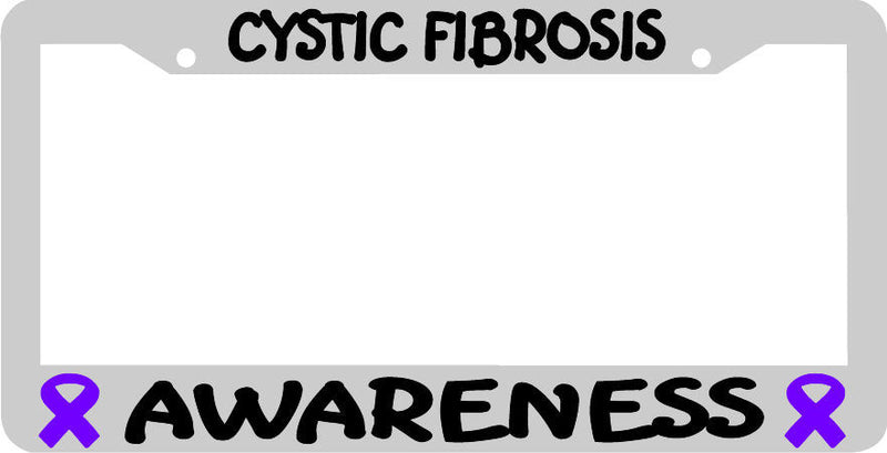 cystic fibrosis awareness License Plate Frame