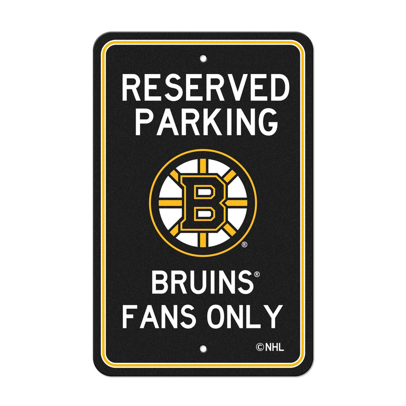 NHL Boston Bruins Reserved Parking Sign Large Decor 12"x 18"